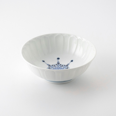 【啓祥窯】瓔珞紋五寸深鉢