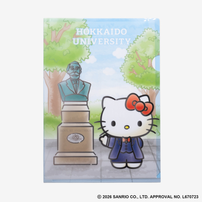 クリアファイル（クラーク像＆ハローキティ）