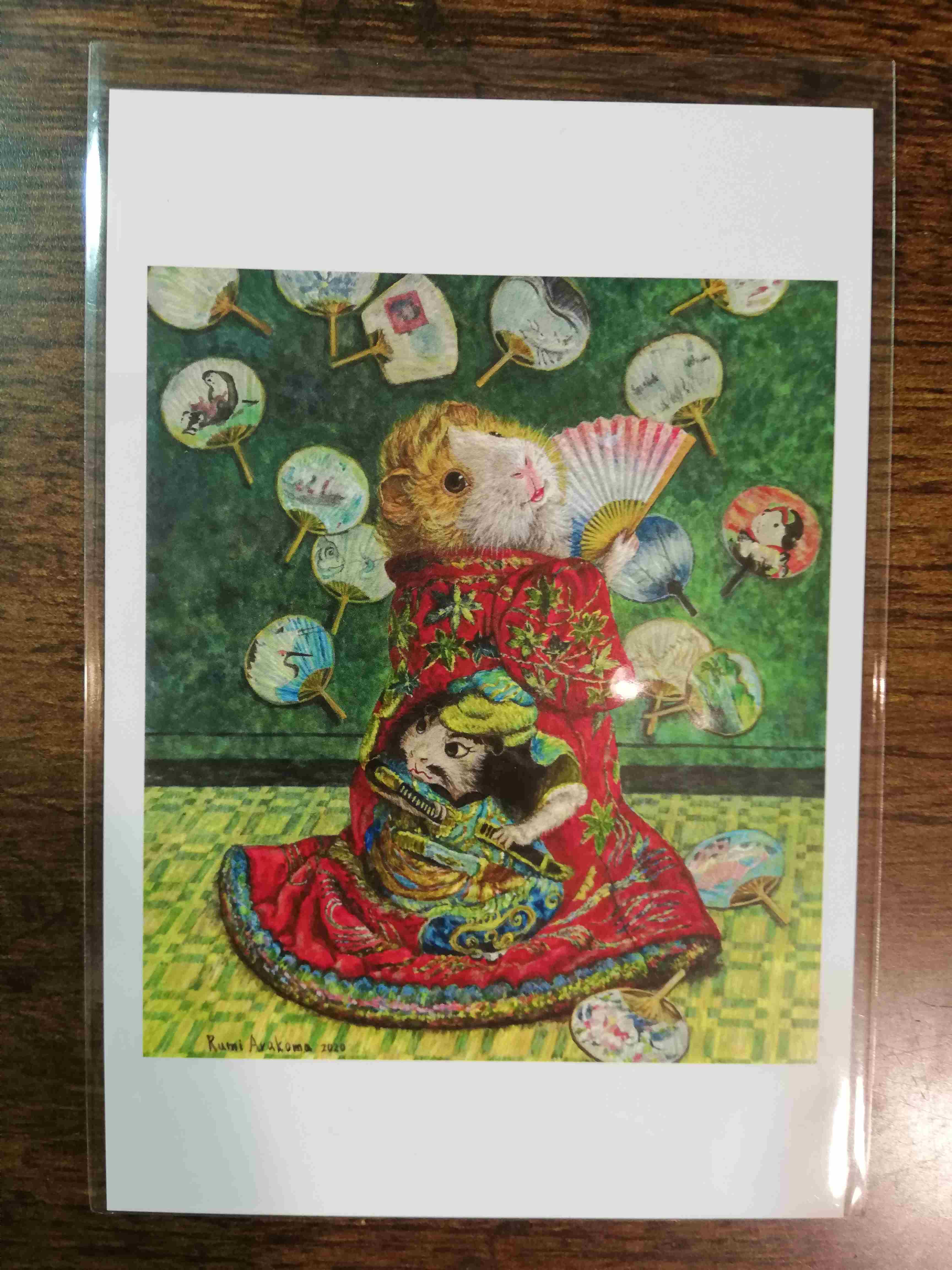 12 ポストカード モルモット世界の名画シリーズ 1~4 | 動物雑貨 
