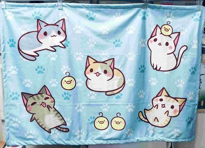 #05-60_ ブランケット(5匹のネコ)