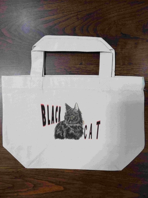 #75-198_ミニトート　クロネコ　併