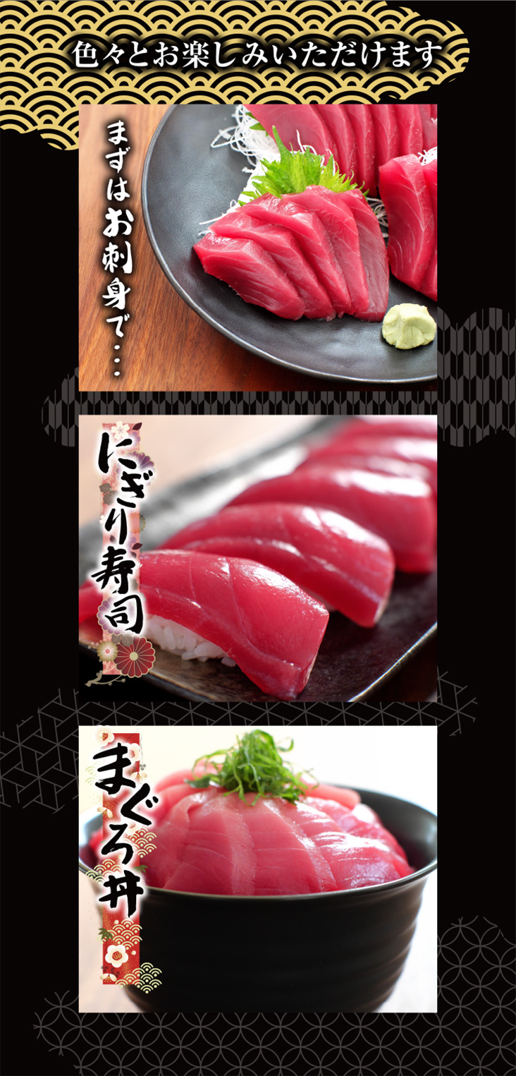 冷凍本マグロ（養殖）トロ＆赤身セット 500g 和歌山県産 | 南紀鰹鮪本舗