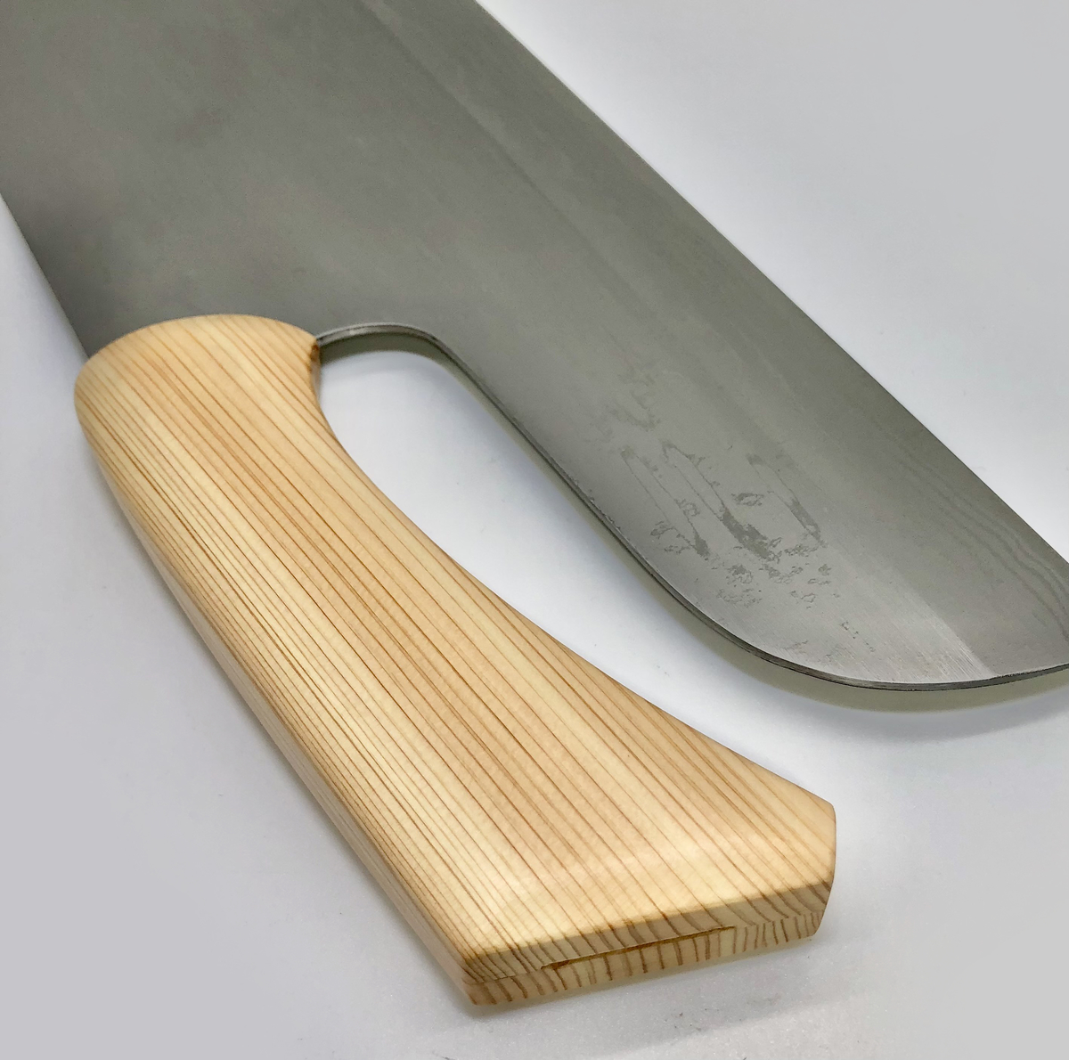 右利き 豊蔵 特選そば切り包丁 約33cm 手打青紙磨 桧割柄 桐