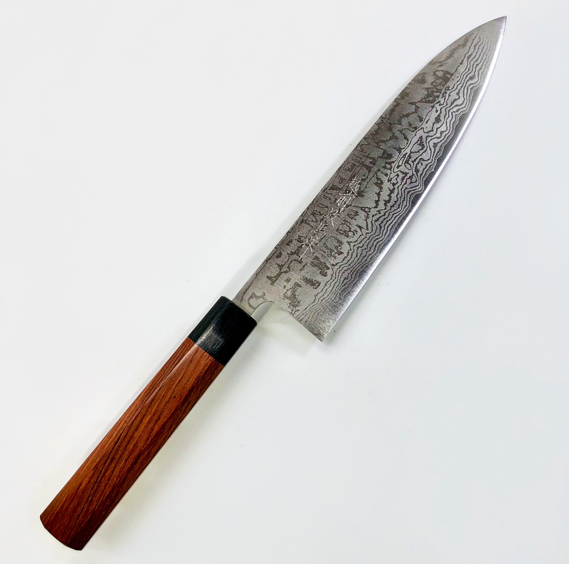 10A ダマスカス 筋引包丁 240㎜ G1817 焼柄 みっともなかっ 月光作  