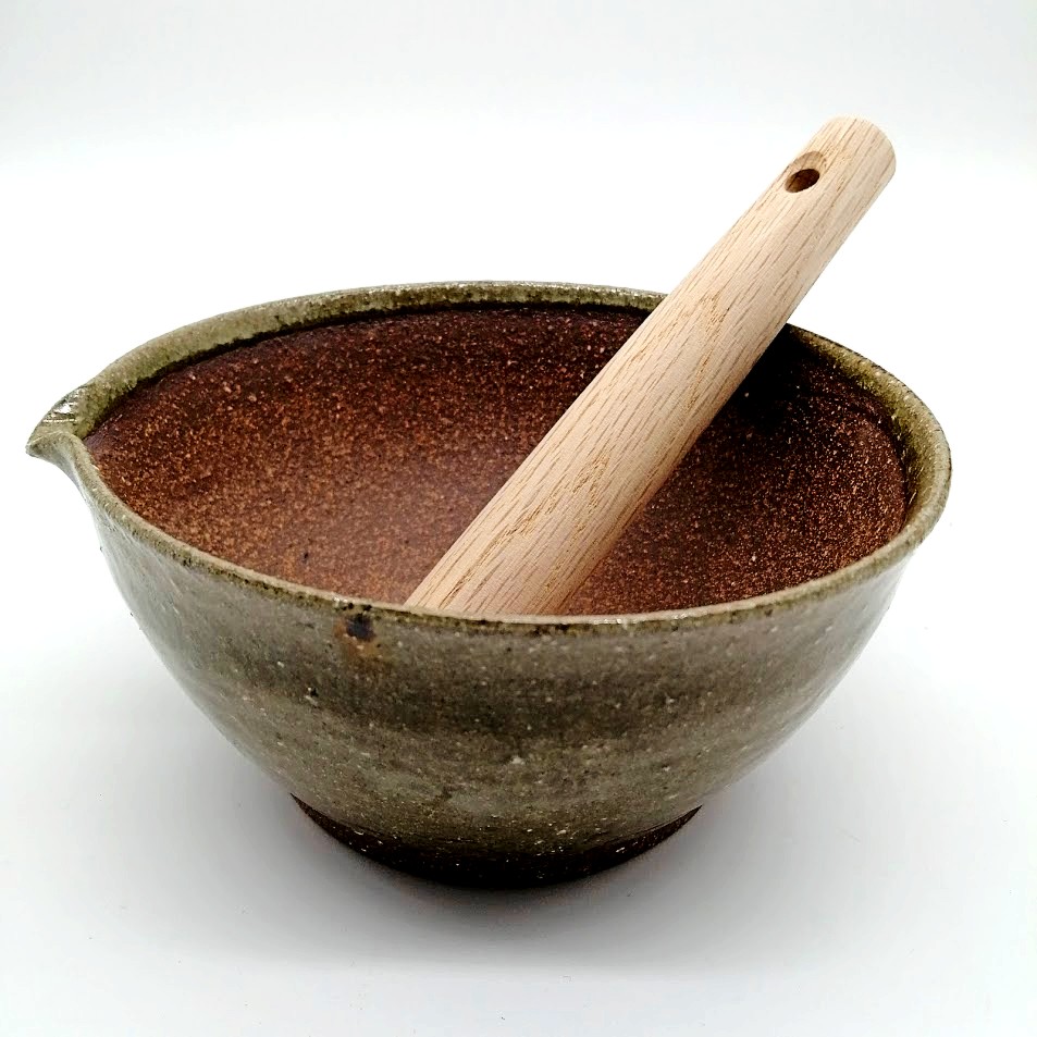 相馬焼き　すり鉢 玉日本 越前焼 ゴマ擦り鉢 （大） | 澤数馬オンラインショップ