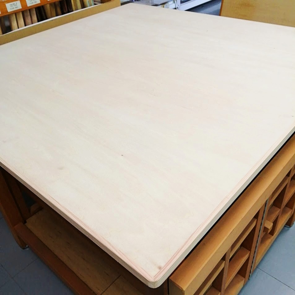 玉日本 綺麗な白木の蕎麦打ち用のし板 ｼﾅ材加工両面式 90×110cm×厚15mm