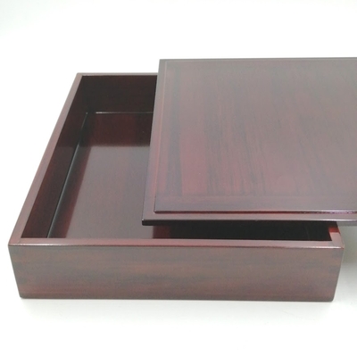 玉日本　ヒバ生舟　木地呂漆調　外寸：360×290×70mm