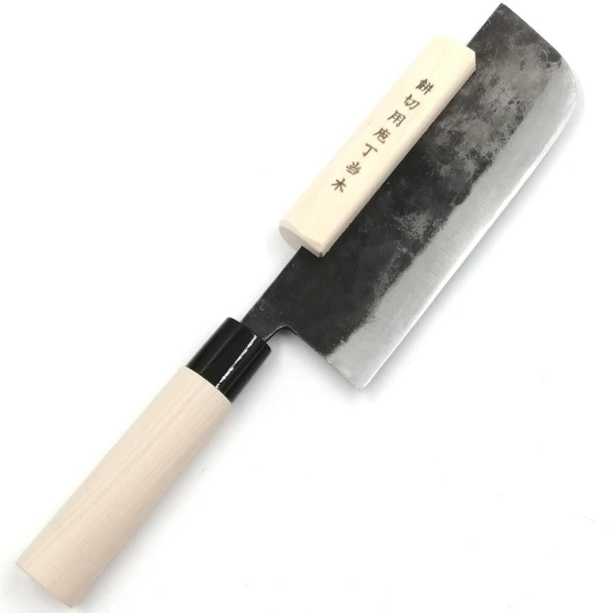 宝馬 餅切包丁 黒打 180mm 当て木付 | 澤数馬オンラインショップ