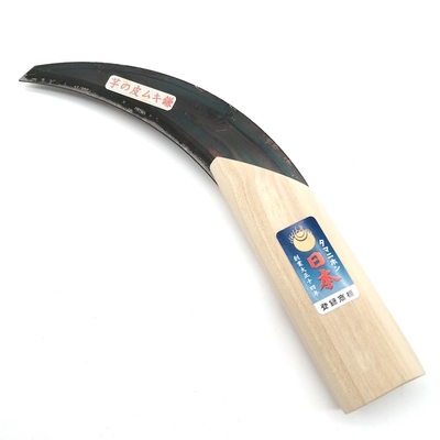 玉日本　さつま芋皮むき鎌　木柄付（小判型）