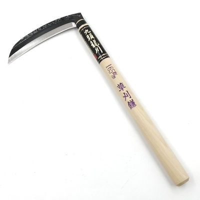 九頭龍川　鎚目打草刈鎌　165mm　角型　330mm丸柄