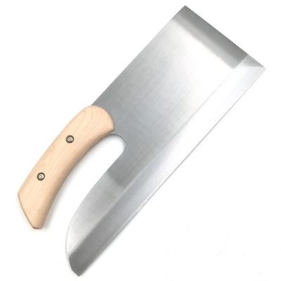 越前数馬　そば切庖丁　磨　白二鋼　３３０mm　楓柄