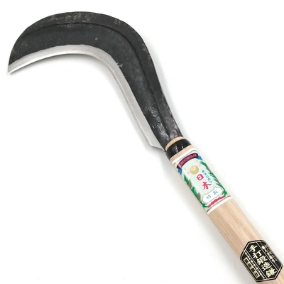 玉日本　クロゼ型下刈鎌　460ｇ　片刃　1200ｍｍ柄