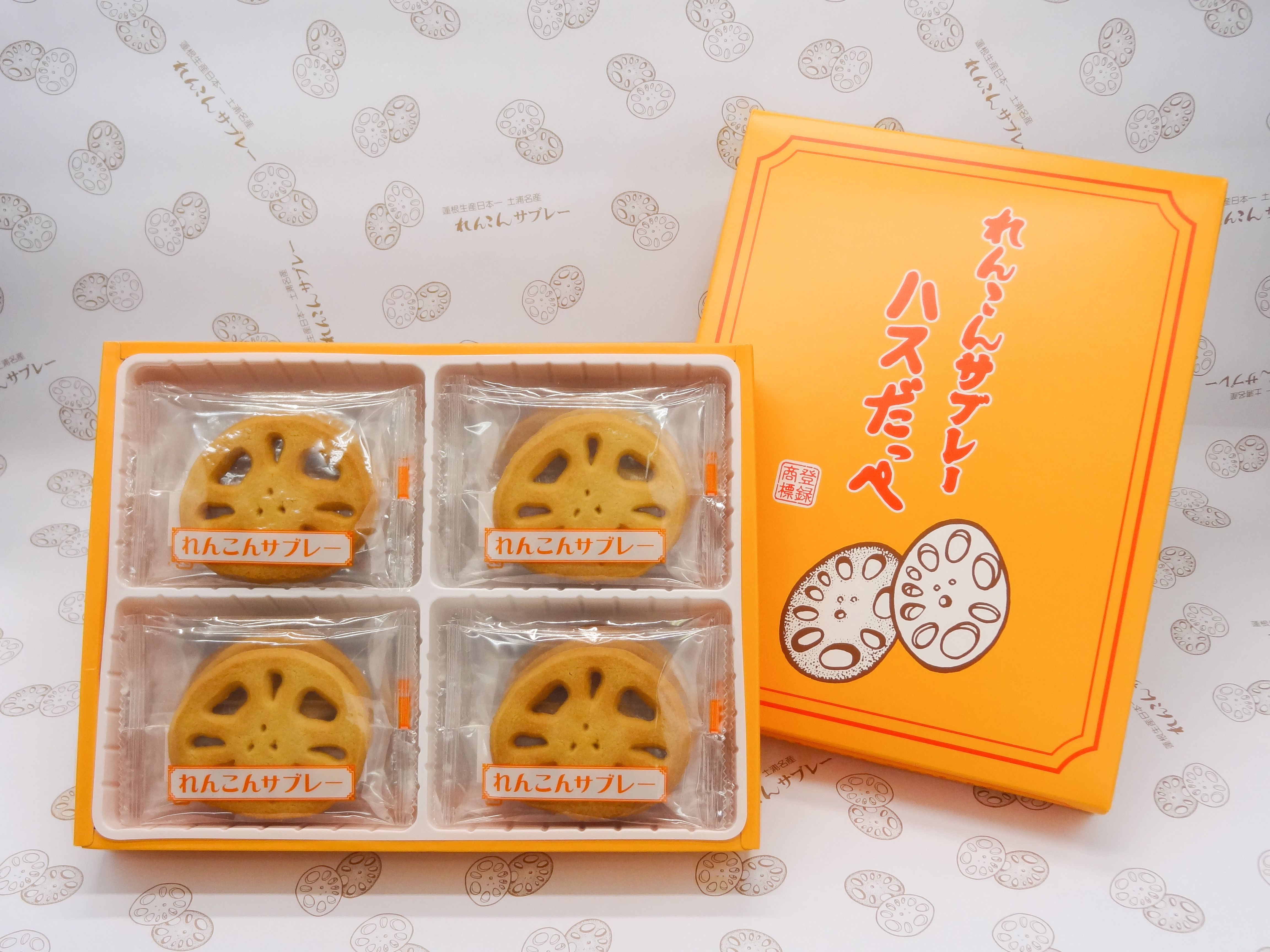 れんこんサブレー「ハスだっぺ」12枚（箱入り） | れんこんサブレー