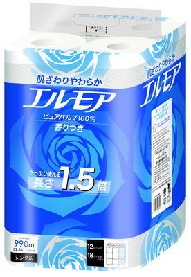 エルモア1.5倍巻12ロール シングル 