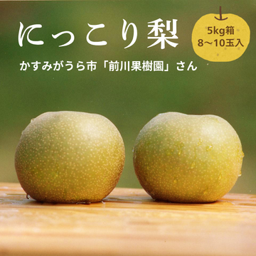 【にっこり梨5kg箱（8～10玉入り）】（生産者：前川果樹園さん）