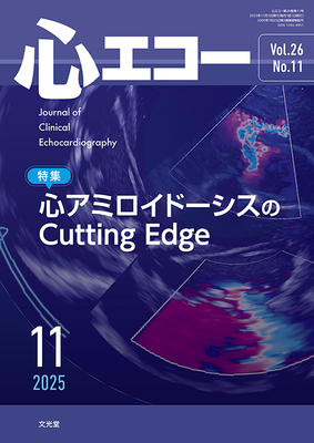心エコー 2025年11月 心アミロイドーシスのCutting Edge（Vol.26 No.11）**文光堂/瀬尾由広（名古屋市立大学大学院/4910042711153**