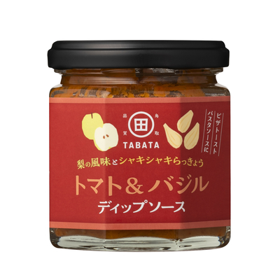 梨とらっきょうで作ったディップソース(トマト＆バジル)