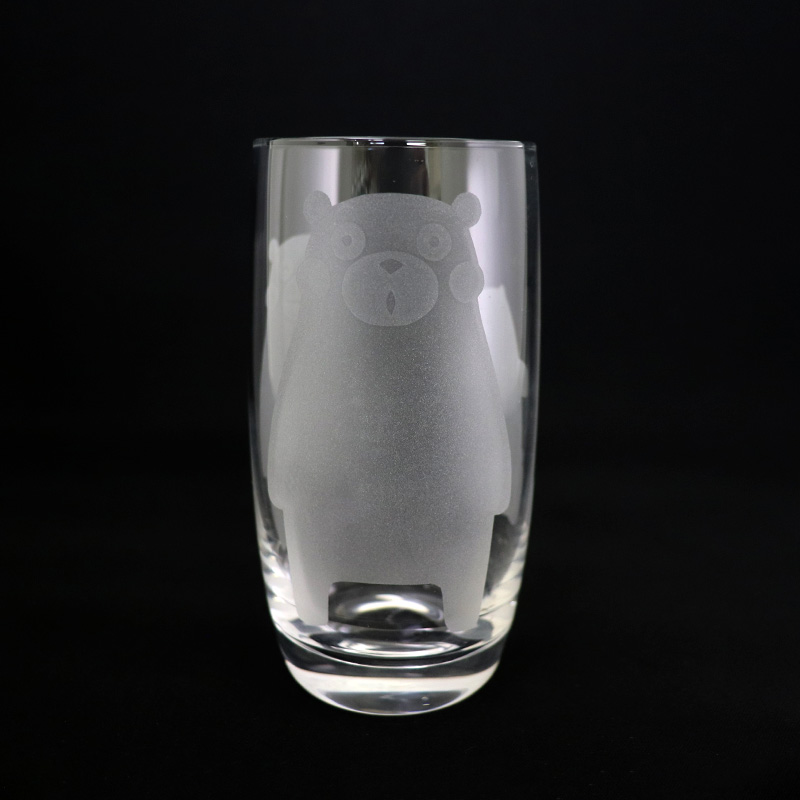 くまモンのグラス_長【彫刻硝子工房 SASAKI】 | 伝統工芸館WEBショップ