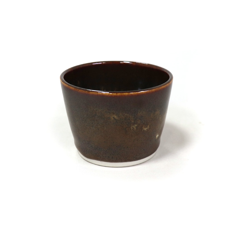 赤海鼠釉そばちょこ／中【水の平焼】 | 伝統工芸館WEBショップ