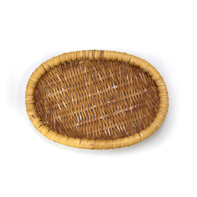 ねじり編楕円篭【宮﨑 珠太郎】