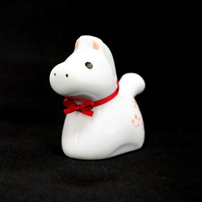 干支_午/白【内田皿山焼】