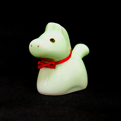 干支_午/緑【内田皿山焼】