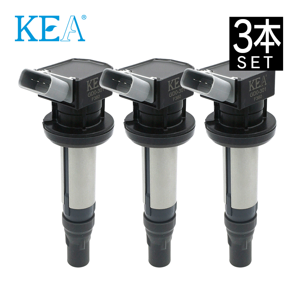 KEA イグニッションコイル 3本セット (1台分) GD0-301 ミラ L285S