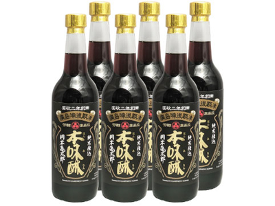 純米仕込本味醂『岡本亀太郎』600ｍl瓶詰 6本