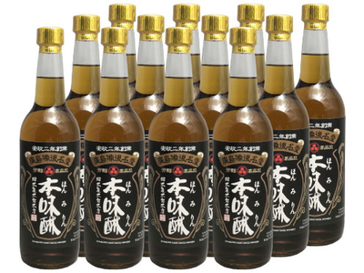 ミツボシ本みりん600ml瓶詰 1c/s（12本）