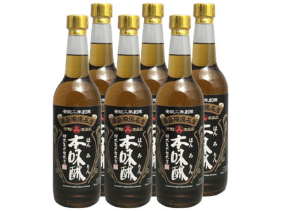 ミツボシ本みりん600ml瓶詰 6本