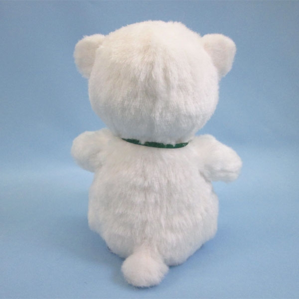 仔グマのクローバー ホワイト テディベア クマのぬいぐるみ