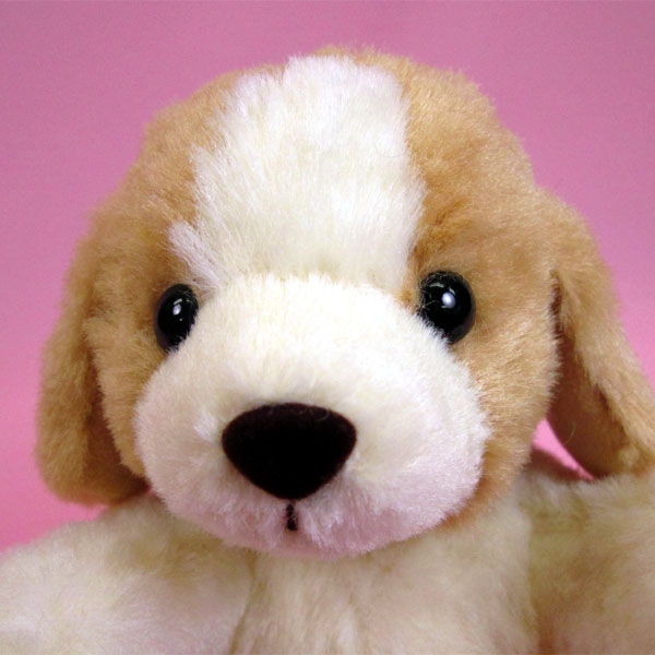 パフィー いぬ 17cm ベージュ ぬいぐるみ イヌ 動物 癒し系 ふかふか