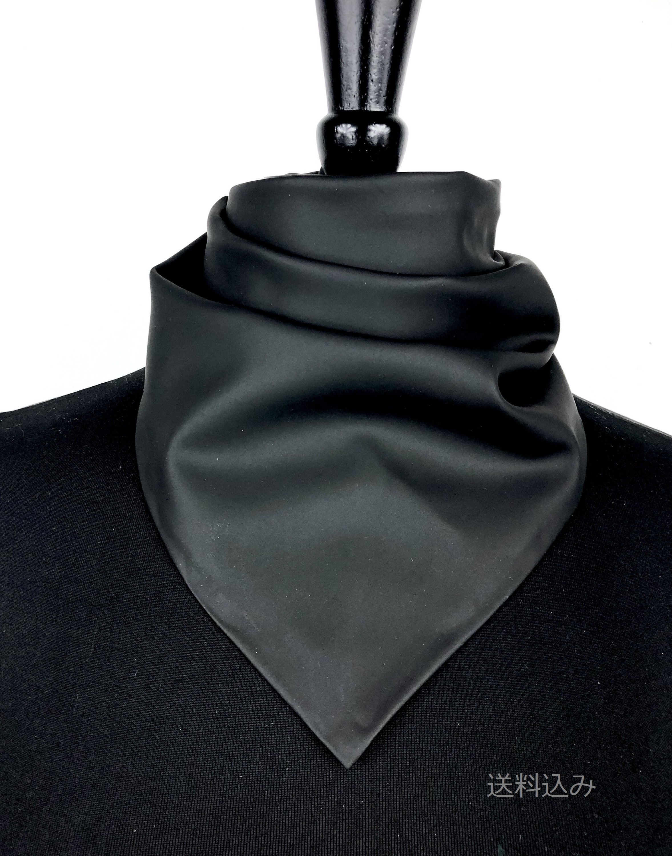 バンダナマスク バンダナスカーフ 艶消し黒 フェイクレザーマスク フェイスカバー メンズ ユニセックス ヴィジュアル系 ビジュアル系 ｖ系 パンク ロック ゴシック インポート バンドアクセサリー ｖ系レザーカンパニー