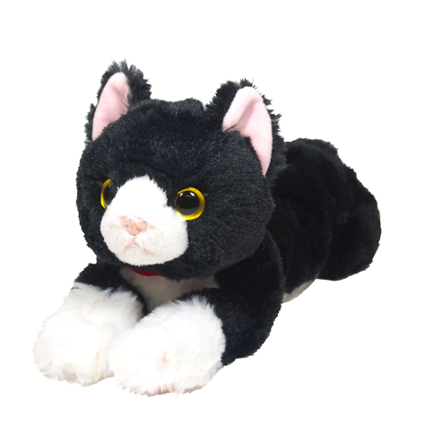 ひざねこ ぬいぐるみ (S) ハチワレ ねこ ネコのぬいぐるみ 自分