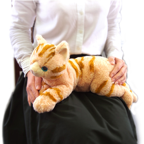 ひざねこ ぬいぐるみ (M) BR 茶色 ねこ ネコのぬいぐるみ 自分用