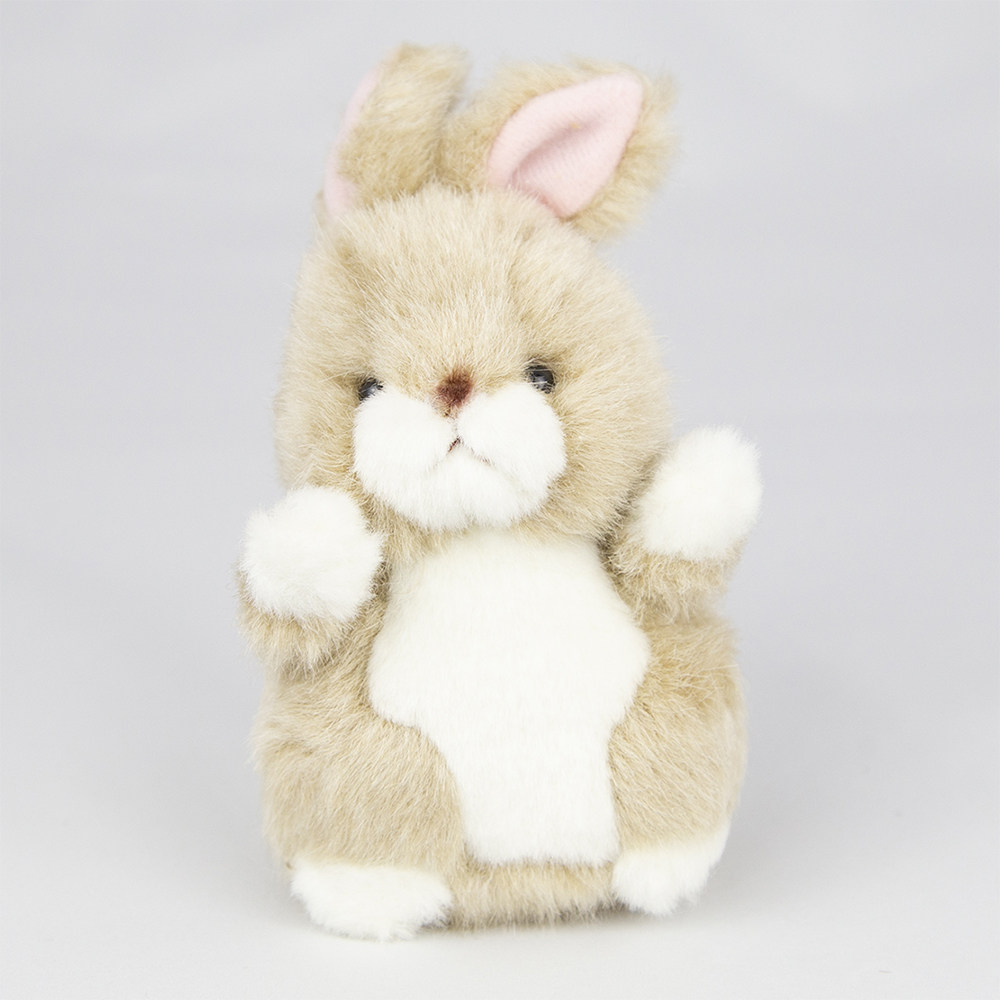 プチプチらんど 森のなかま ウサギ（茶） たけのこ ウサギのぬいぐるみ