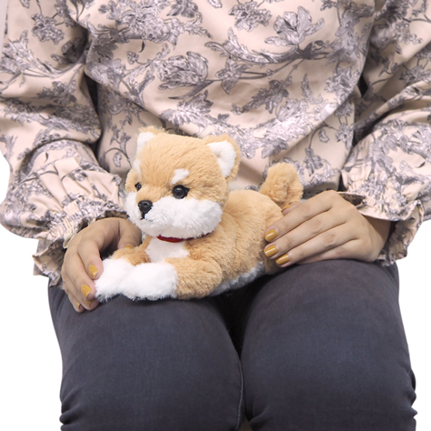 ひざわんこ ぬいぐるみ(SS) 柴犬 BE レトロ いぬのぬいぐるみ イヌの