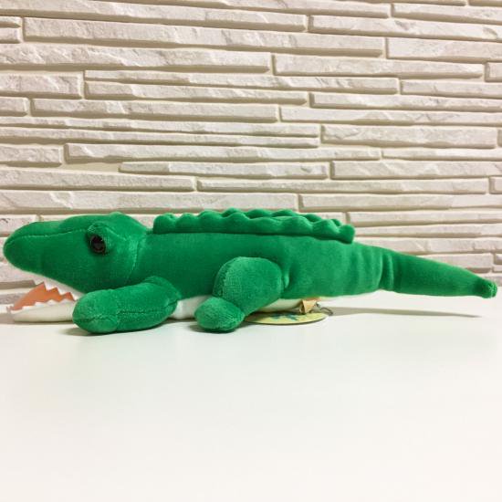 コットンクラウディ S ワニ グリーン ワニのぬいぐるみ 癒し系