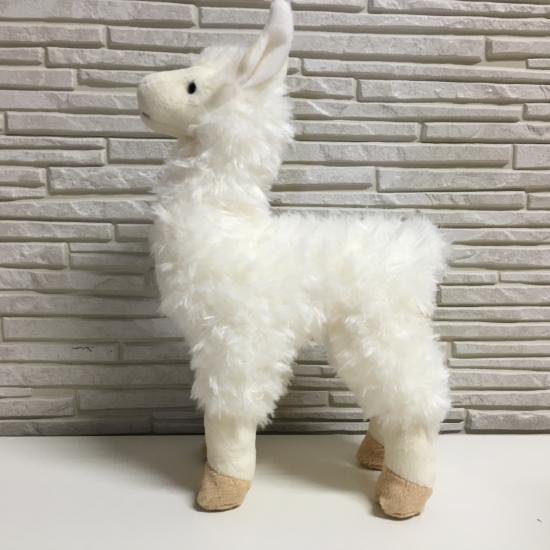 アルパカ M（アイボリー）レトロなぬいぐるみ 動物のぬいぐるみ
