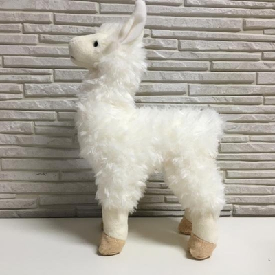 アルパカ M（アイボリー）レトロなぬいぐるみ 動物のぬいぐるみ