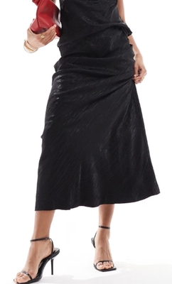 ウエストゴム　ジャカード　マキシスカート　黒　薄手　ユニセックススカート　ヴィジュアル系　ビジュアル系　メンズスカート　サイバーゴス　インポート　スカート男子　V系バンド衣装