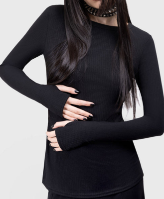 タイトフィット　長袖Tシャツ　ジャージー　細身　キルスター　メンズ　ユニセックス　ヴィジュアル系　ビジュアル系　Ｖ系バンド　パンク　ゴスロリ　ゴシック　インポート