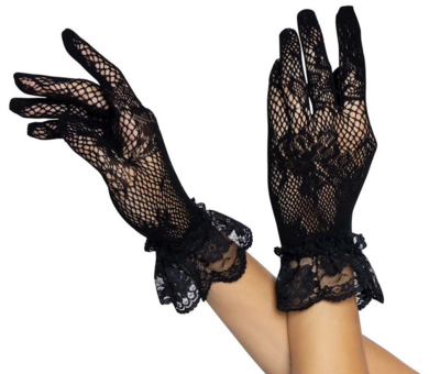 V系レースグローブ レース手袋 ショート丈 ゴシックアクセサリー V系メンズ ユニセックス ヴィジュアル系 V系バンドファッション ビジュアル系 パンク ゴスロリ インポート