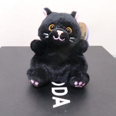 ぬいぐるみ　クロネコ　黒ねこ　パームパル　ネコのぬいぐるみ　自分用ぬいぐるみ　猫　動物　ふかふか　可愛い　ぬいぐるみ男子　おとなのぬいぐるみ　プレゼント用ぬいぐるみ