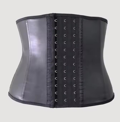 光沢 ショートタイプ フェイクレザーコルセット ウエストベルト 黒 V系コルセット メンズコルセット ウエストベルト ファッションコルセット ユニセックス ヴィジュアル系 ビジュアル系