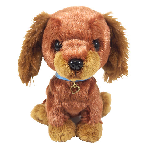 もっちり犬 ぬいぐるみ 茶色 忠犬もちしば もっちりぬいぐるみボールチェーン（つな