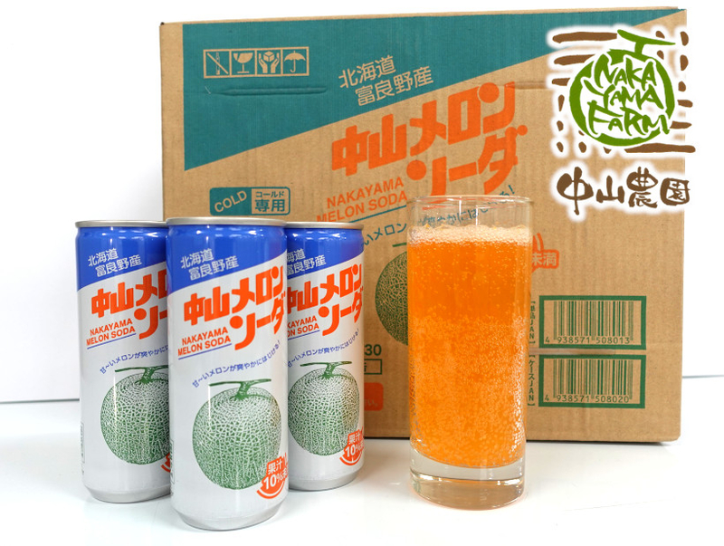 富良野中山メロンソーダ30本入箱