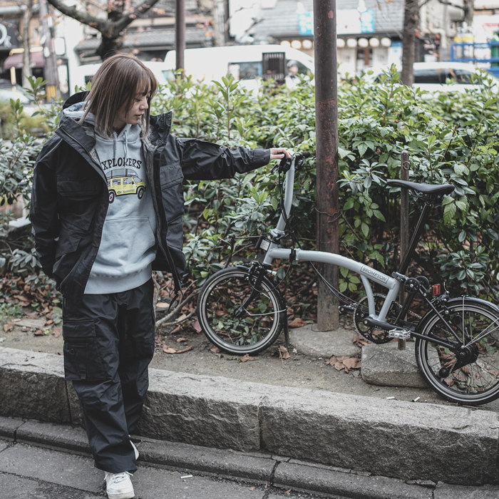 Looseman × SHIMANO Pullover Hoodie Mサイズ Looseman × SHIMANO Pullover Hoodie “Explorers” – Blue Gray
