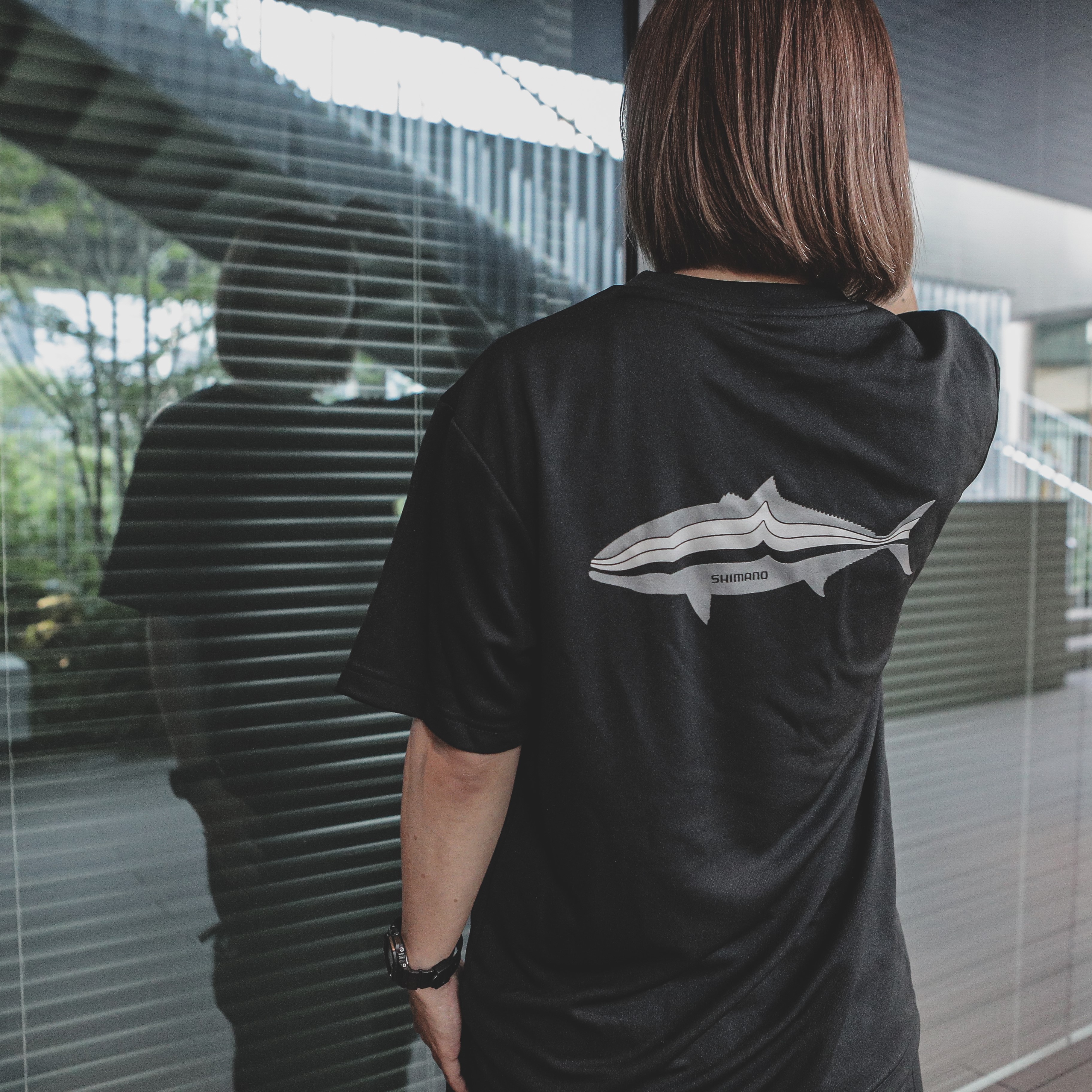 brook 魚グラフィック　Tシャツ　ブラック　Mサイズ Graphic Dry T-shirts 