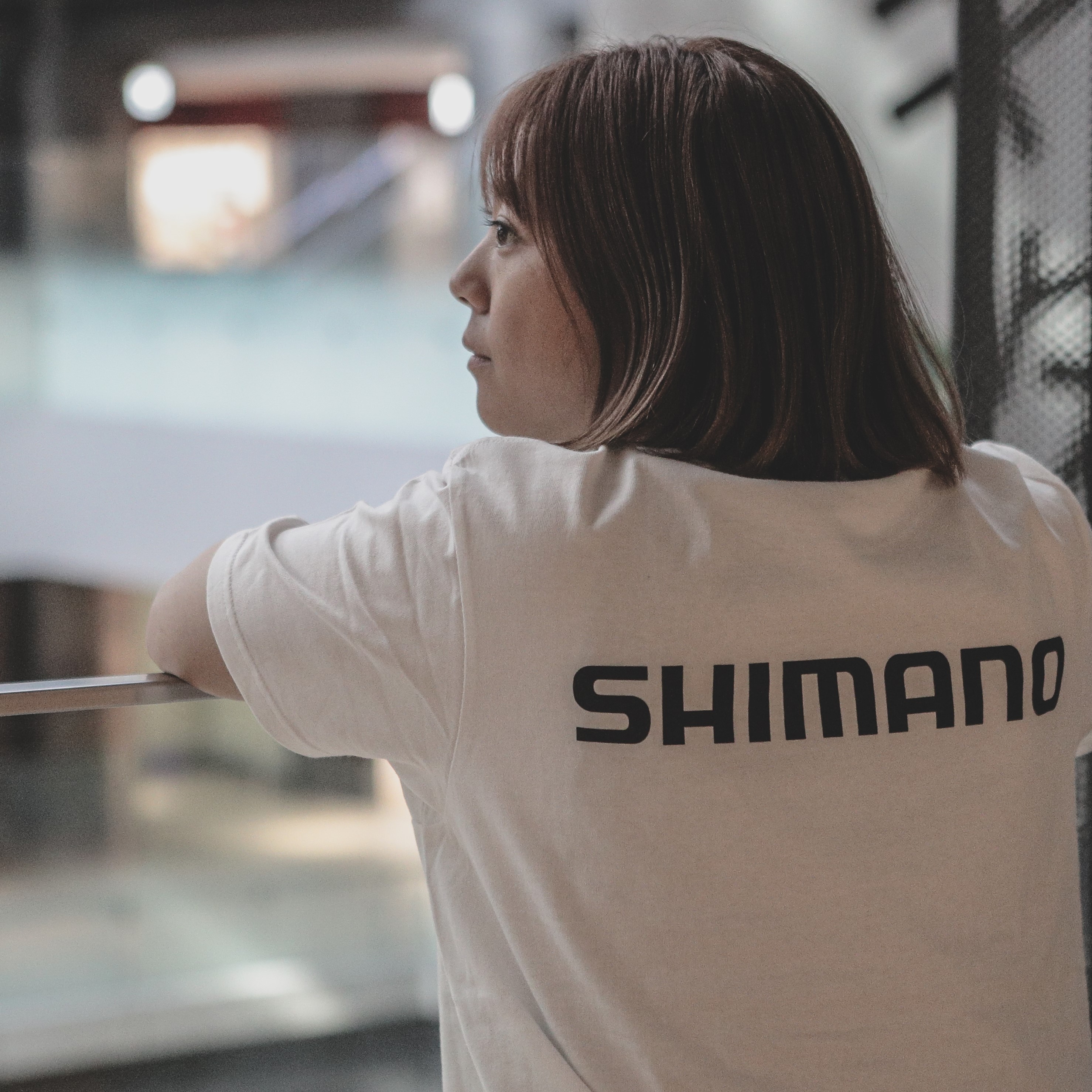 SHIMANO Big Logo Cotton Short Sleeve T-shirts – White